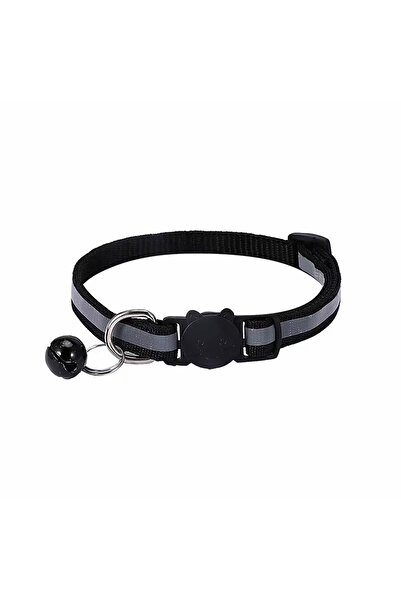 Choice8 طوق أسود عاكس للضوء مزود بأجراس للقطط، طوق قابل للتعديل للكلاب والقطط...