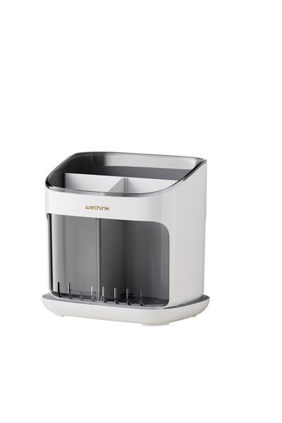 Choice1 White-Black Chopstick Cage Multifunctional Detachable Drainage Tray L...