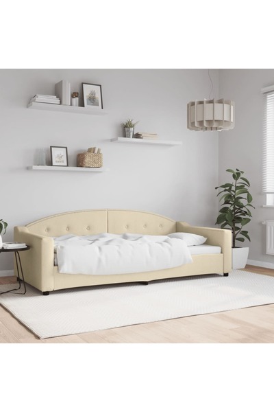 Concept Pat de zi, crem, 90x200 cm, material textil