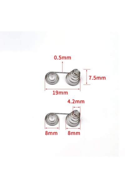 choice2 A7 AAA 5PCS AAA Battery NIckel Wire Spring AA Battery Negative And Po...