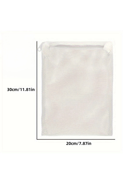 choice2 كيس واحد أبيض قابل لإعادة الاستخدام مزود بسحاب لتصفية مياه أحواض السم...