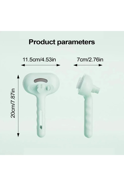 Choice Green 3-in-1 Dogs Cat Hair Brush Remover Steam Spray Grooming Brush Un...