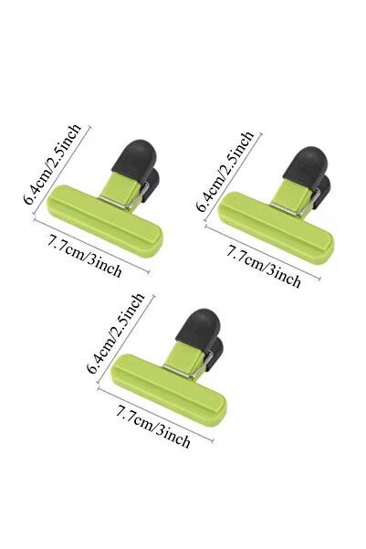 Choice4 3PCS-Green-S 3-12PCS Multi Purpose Sealing Clip Durable Kitchen Snack...