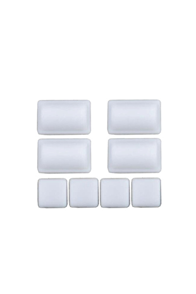 Choice6 white Host Pad Dust Plug For Wii Game Cole Machine Foot Pad Square Pa...