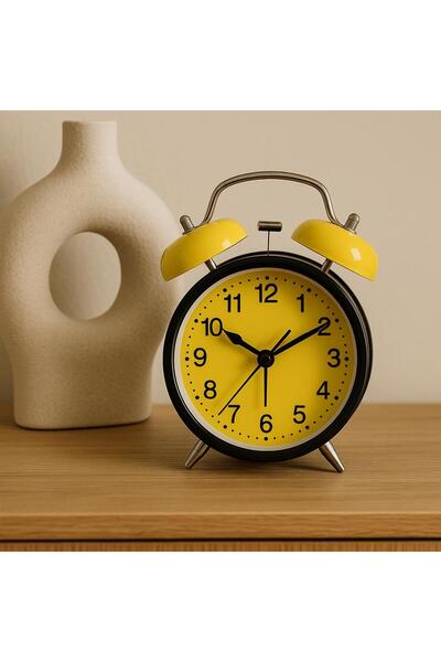 madewithlove Renkli Metal Çalar Saat (Işıklı)