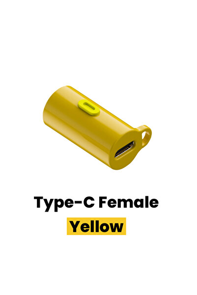 Choice3 Type C Female Yellow Mini Flashlight Type-C Mobile Strong Light LED P...