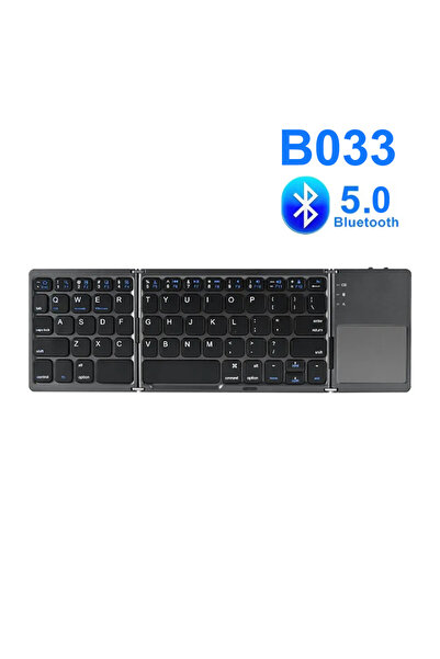 Choice kebidumei Black Tri-fold Bluetooth Keyboard with Touchpad Portable Min...