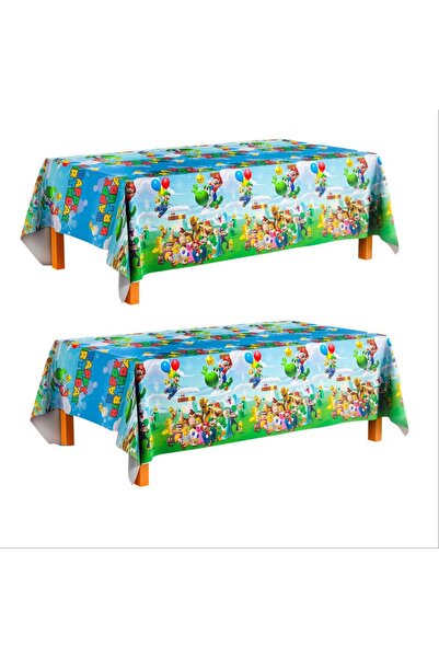 Choice مينيسو - مفرش طاولة من قطعتين - 1/2/3 قطع - لوازم حفلات عيد ميلاد سوبر...