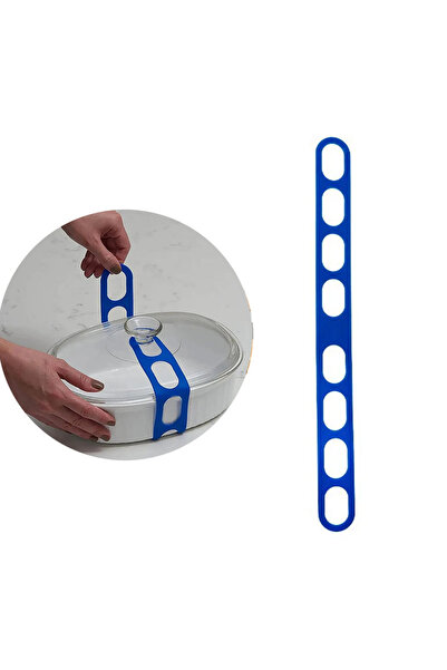 Choice Blue Lid straps, reusable universal pot lid, fastening straps, suitabl...
