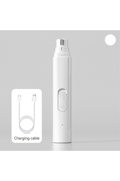 Choice1 white USB Rechargeable Electric Pet Nail Grinder for Dogs & Cats – Qu...