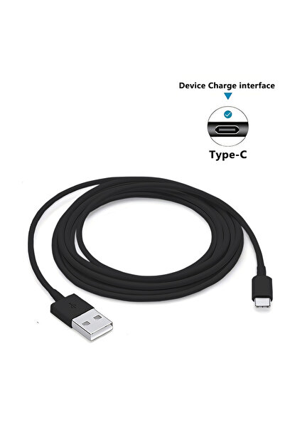 choice2 كابل USB-A إلى Type-C أسود بطول 1 متر، يدعم شحن الهواتف المحمولة بقدر...
