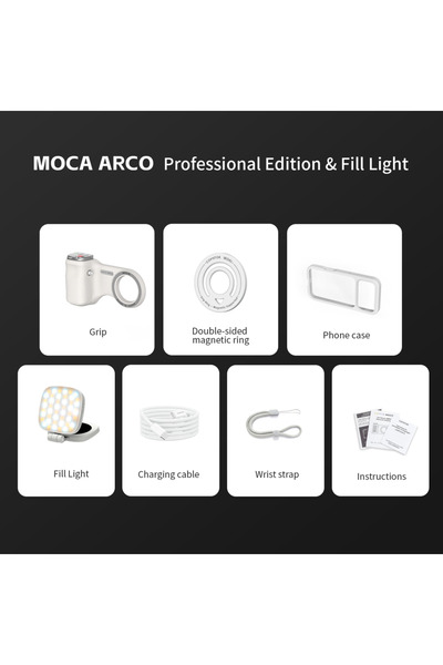 choice2 مصباح ARCO WH-Fill، مقبض كاميرا مغناطيسي ARCO لهاتف iPhone، منطقة است...