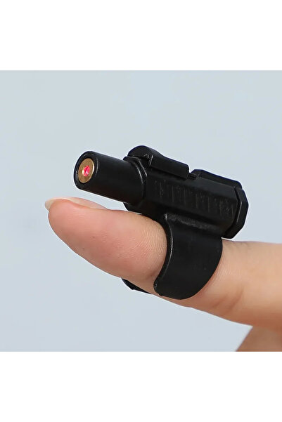 choice2 لعبة ليزر صغيرة محمولة للقطط باللون الأسود - تصميم على شكل كم للأصابع...