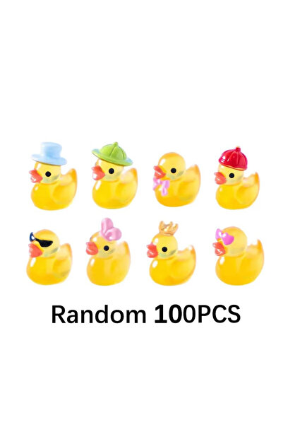 Choice5 100pcs-new 30/60/100PCS Luminous Mini Duck Micro Landscape Access Min...