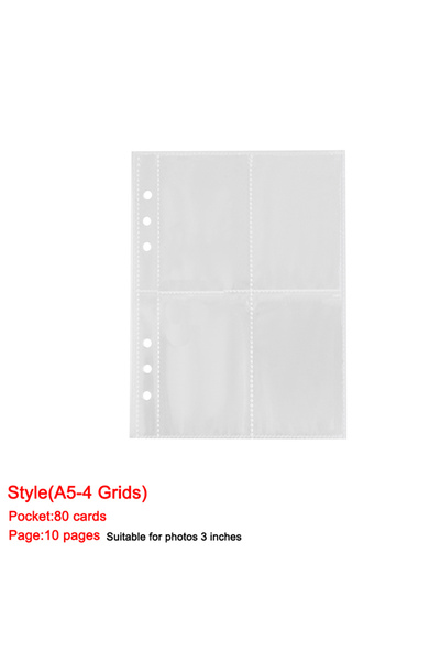 Choice5 Style(A5-4 Grids) A5 Laser Star Zipper Binder Collect Book Refill Org...