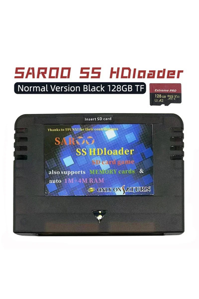 Choice11 بطاقة ذاكرة سوداء عادية سعة 128 جيجابايت لجهاز سيجا ساتورن، إصدار ال...