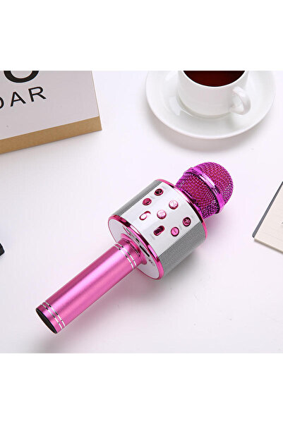 Choice4 ميكروفون كاريوكي وردي من دوتريو، ميكروفون كاريوكي لاسلكي محمول بتقنية...