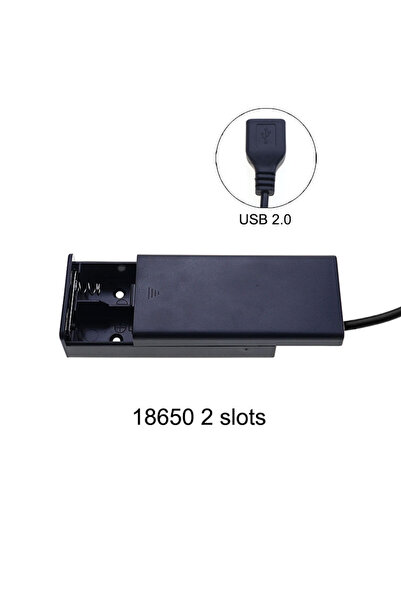 Choice5 صندوق تخزين بطاريات YuXi 18650 AA/AAA ذو فتحتين/ثلاث/أربع فتحات، مزود...