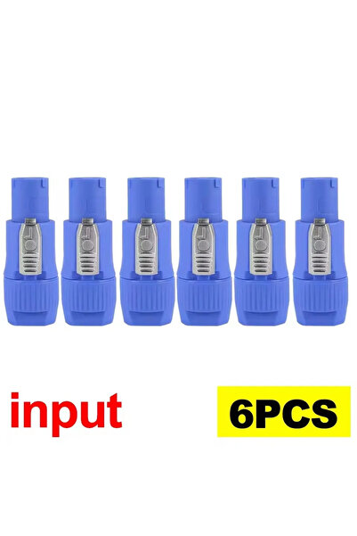 Choice4 6Pcs Blue 20A Powercon Connector Male Plug NAC3FCA NAC3FCB Socket NAC...
