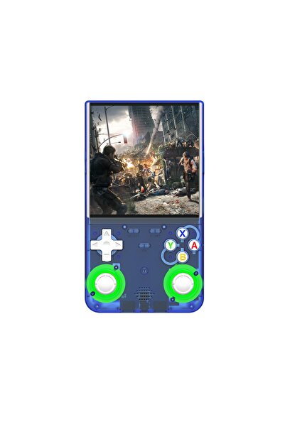 Choice3 جهاز ألعاب محمول فائق الأداء R36 أزرق بسعة 128 جيجابايت، مزود بتقنية ...