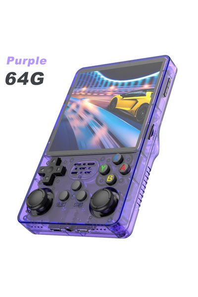 Choice6 جهاز ألعاب محمول جديد أرجواني اللون بسعة 64 جيجابايت وشاشة IPS كبيرة ...