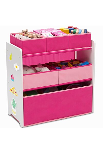 Hype Store Children Spielzeug-Organizer für 6 Mülltonnen, Pembe