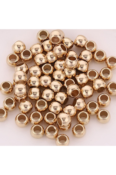 Choice11 6MM 11DKZ0421-1 200Pcs 100pcs 4 6 8 10mm Ball Bead Big Hole Round CC...