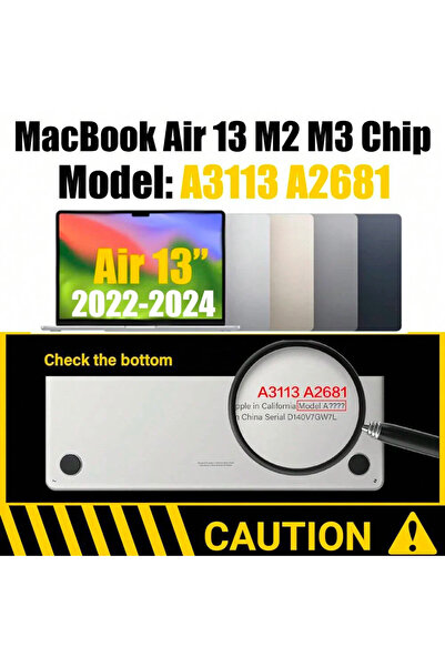 Choice10 Check bottom model A2681 A3113 Air13.6 MacBook Trackpad Protector wi...