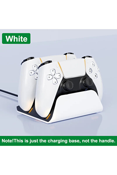 Choice4 محطة شحن لاسلكية مزدوجة لأجهزة تحكم ألعاب PS5/PS5، لون أبيض، شحن سريع...