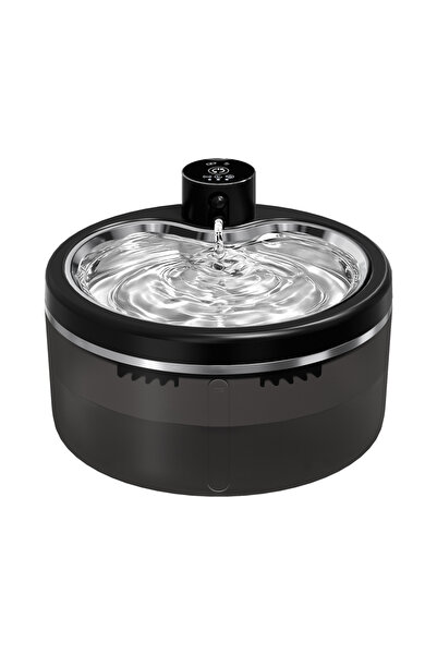 Choice1 3L Dusk Black 3L Wireless Cat Water Fountain Mute Pet Water Dispenser...