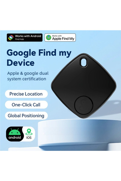 Choice4 جهاز تتبع ذكي صغير ثنائي النظام أسود اللون، مزود بنظام تحديد المواقع ...