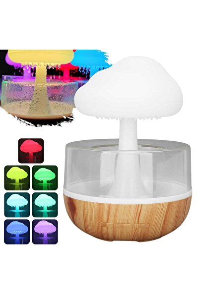 Choice1 مرطب جو عالي الجودة بسعة 1500 مللي أمبير، على شكل سحابة مطر ملونة، عل...