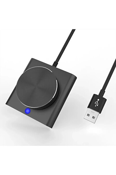 Choice Black USB Computer Volume Control Knob PC Multimedia Controller with O...