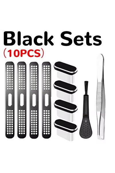 Choice3 مجموعة من 10 قطع من سدادات الغبار المعدنية لحماية منفذ الشحن وغطاء مك...