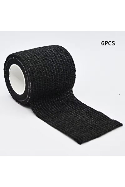 Choice1 ضمادات لاصقة ذاتية اللصق من بوتيلي، 6 قطع، سوداء اللون، لتثبيت الضماد...
