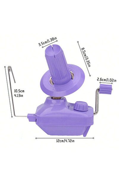 Choice6 ماكينة لف خيوط يدوية منزلية من MIUSIE، لونها بنفسجي، قطعة واحدة، أدوا...
