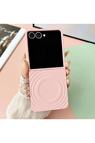 Choice13 غلاف هاتف Galaxy Z Flip7 وردي اللون، متوافق مع Z Flip 7 و 6 و 5 و Fl...