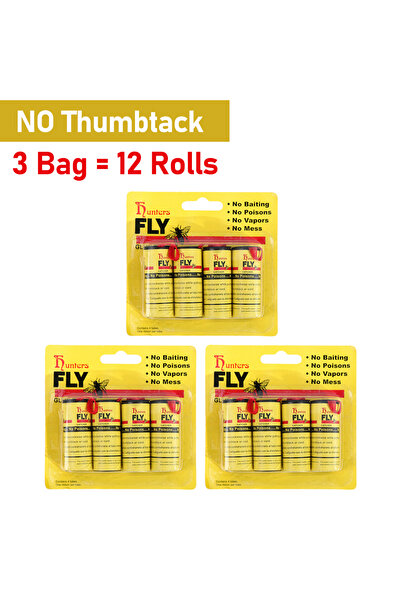 Choice13 3 أكياس، 4-40 لفة من ورق لاصق قوي للذباب، شريط لاصق قوي، مصيدة للحشر...