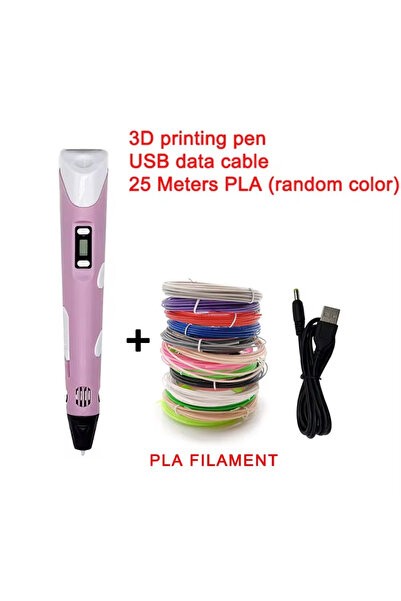 Choice3 PLA Filagment 25 Meters pink 25M PLA Electronic 3D Printing Pen 25MPL...