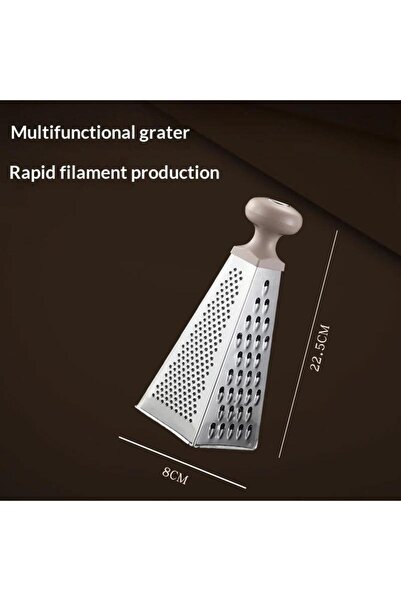 choice2 قطاعة خضراوات متعددة الوظائف من الفولاذ المقاوم للصدأ البيج، بأربعة ج...