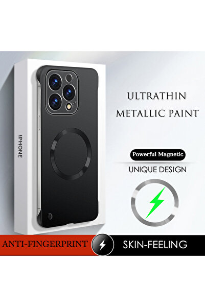Choice91 جراب مغناطيسي جديد رفيع ونحيف باللون الأسود لهاتف iPhone 17، مصنوع م...