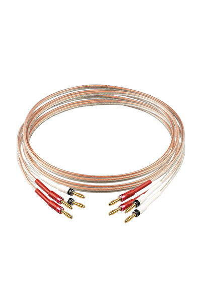 Choice كابل مكبر صوت هاي فاي YYTCG بطول 2.5 متر، زوج واحد، مزود بمقبس موز، من...