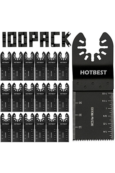 Choice3 100pcs Multi Tools Blades Oscillating Saw Blade Multi-Function Saw Bl...