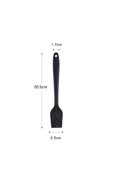 Choice7 20.5cm--Black Food Grade Silicone Oil Brush Barbecue Basting Brush He...