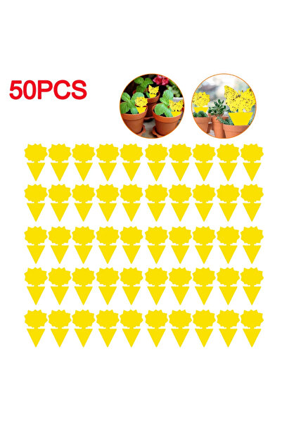 Choice6 50 قطعة من مصائد دوار الشمس اللاصقة، 50-10 قطع، مصيدة ذباب الفاكهة، م...