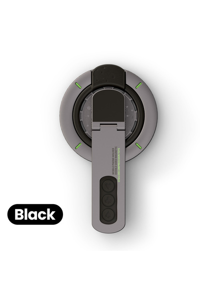 Choice1 حامل مغناطيسي أسود مزدوج الجوانب، قابل للدوران 360 درجة، مناسب للمطبخ...