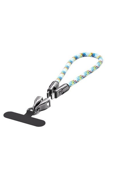 Choice5 0.3m green 240W USB C Cable 2 in 1 Portable Lanyard USB C To Type C M...