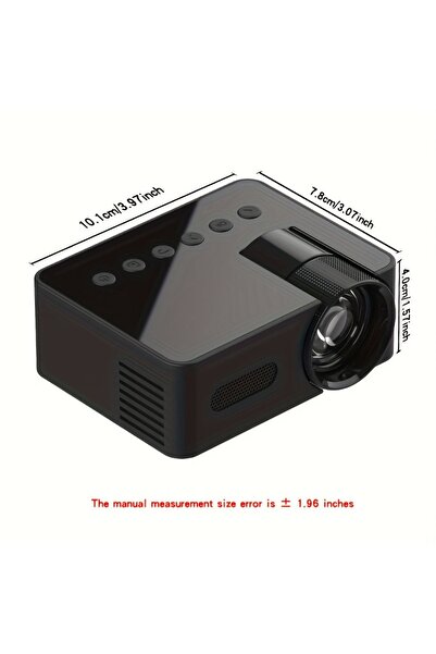 Choice جهاز عرض صغير محمول أبيض اللون YT100، صغير الحجم وموفر للمساحة للعرض ف...