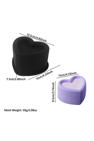 Choice5 قالب خبز سيليكون على شكل قلب وزهرة مفرد ، قالب فوندان على شكل قلب، قا...