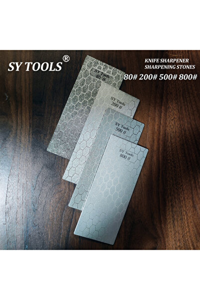 Choice1 مجموعة من 4 أحجار شحذ ماسية مطلية بالكهرباء بنمط خلية النحل، مقاس 150...